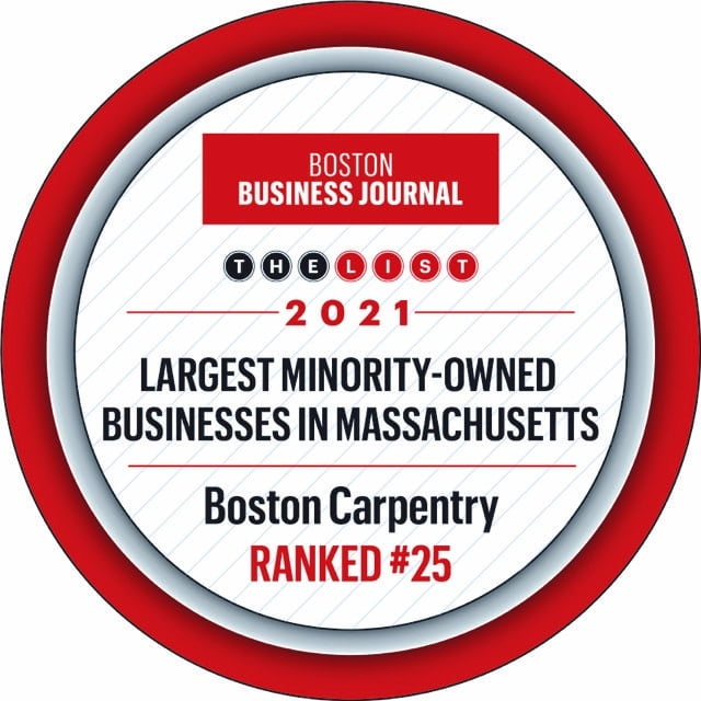 Boston Business Journal 2021 - Largest Minority-Owned Business in Massachusetts Ranked #25